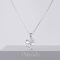 Four-Leaf Clover Crystal Pendant Necklace